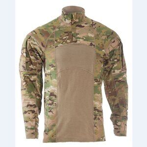 EUC Medium ARMY COMBAT SHIRT (ACS), 1/4 ZIP, FLAME-RESISTANT, MULTICAM